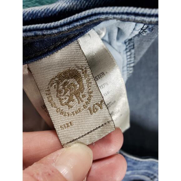 Diesel Jeans Size 16 Youth Girls Blue Pants Stretch Waykee J Mid Rise Straight - Picture 4 of 14